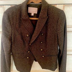 Banana Republic tweed cropped double breasted Blazer⭐️⭐️